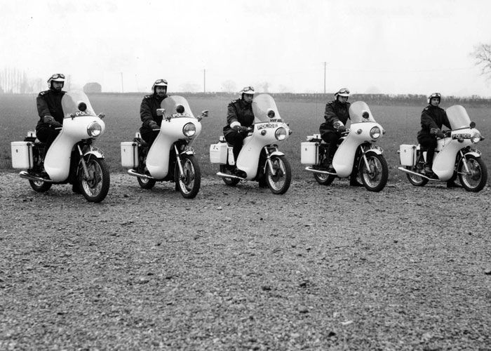 Norfolk Joint Police Motorcycle course - March 1972 Bramerton village hall